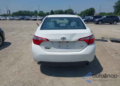 2016 Toyota Corolla Le z USA, uszkodzony, nr VIN 2T1BURHE0GC486214